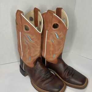 Sold ❌❌❌❌❌Western Leather Boots - Brown and Tan